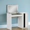 Homeroots 39" White Single Drawer Vanity Chest With Mirror 370775 - alternate 5