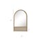 Homeroots 36" Brown Solid Wood Arch Framed Accent Mirror 719507 - alternate 5