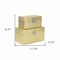 Homeroots Set of Two Gold Wood And Shagreen Box With Lid, 2PK 489355 - alternate 7