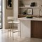 Manhattan Comfort Serene Metal Upholstered Barstool in Alabaster BS1881-CR - alternate 6