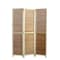 Homeroots 67" Natural Wood Folding Three Panel Screen Room Divider 277092 - alternate 1