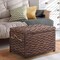 Happimess Jacob 31.5in Hand-Woven Wicker Storage Trunk, Dark Brown Wash HPM9003C - alternate 1
