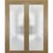 Sartodoors Sliding Closet Bypass Doors with Hardware Planum 2102 64x80 (2* 32x80) Solid Core Modern Interior PLANUM2102DBD-HA-64 - alternate 1