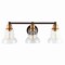 Jonathan Y Manhattan Vintage 25.5" 3-Light Metal/Glass Industrial Rustic LED Vanity, Brass Gold/Oil Rubbed Bronz JYL3546A - alternate 9