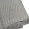 Homeroots 55" X 70" Light Gray Cotton Blend Waffle Weave Throw Blanket with Fringe 632916 - alternate 5