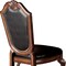 Homeroots Set of Two Black and Redwood Upholstered Faux Leather And Solid Wood Dining Side Chairs, 2PK 573410 - alternate 4