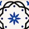Homeroots 8" x 8" Blue and Aqua Pop Mosaic Peel and Stick Removable Tiles 400473 - alternate 5