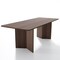 Homeroots 79" Brown Solid Wood Double Pedestal Base Dining Table 712193 - alternate 1