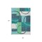 Homeroots 8' X 10' Teal Blue And Green Geometric Washable Indoor Outdoor Area Rug 612596 - alternate 5