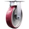Service Caster 8 Inch Heavy Duty Top Plate Poly on Aluminum Rigid Caster with Ball Bearing SCC SCC-35R820-PAB - alternate 1