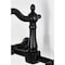 Kingston Brass Two-Handle Wall Mount Bridge Kitchen Faucet, Matte Black KS2440AL - alternate 6
