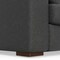 Homeroots 96" Gray Fabric Sofa With Brown Legs 640982 - alternate 3