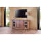 Homeroots 70" Brown Solid Wood Cabinet Enclosed Storage Distressed TV Stand 528730 - alternate 3