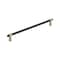 Amerock Mergence 12-5/8 inch 320mm Center-to-Center Matte Black/Golden Champagne Cabinet Pull BP36983FBBBZ - alternate 1