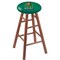Holland Bar Stool Co Oak Bar Stool, Medium Finish, Marshall Seat RC30OSMed - alternate 1