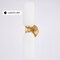 Vaxcel Shelby 2-Light Vanity Light, Natural Brass, Frosted Opal Glass, 5-In. Wide W0566 - alternate 8