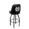 Holland Bar Stool Co Logo Grizzly Utah State 30 in. Swivel Bar Stool with Black Wrinkle Finish L048 - alternate 1