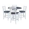Whitewood Industries Extension Dining Tables, 45 in L, 38 in H, Parawood, 5 Piece K05-42DPT-23-S61724 - alternate 1
