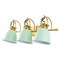 Jonathan Y Phineas 25.5" 3-Light Adjustable Farmhouse Bohemian Iron LED Vanity Light, Mint Green/Brass Gold JYL1116D - alternate 9