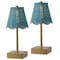 Jonathan Y Willow 11 in. Coastal Bohemian Metal and Rattan Tapered Cordless Rechargeable Integrated Dimmab, 2PK JYL5514B-SET2 - alternate 1