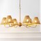Jonathan Y Grady 35" 6-Light Grand Coastal Farmhouse Adjustable Swooping Arm Metal w/Hand-Woven Rattan Shades L JYL9560B - alternate 8