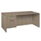 Regency Pedestal Desks, 29 in H, 71 in W X Wood, Noble Oak LSP7135NO - alternate 1