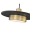 Z-Lite Ludo Matte Black + Modern Gold 1 Light Pendant 829P16-MB-MGLD-LED - alternate 6