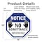 Signmission Notice No Admittance Employees Only, 18 Inch X 18 Inch, Plastic Sign OC-P-18-52 - alternate 6