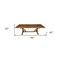Homeroots 96" Brown Reclaimed Wood Trestle Base Dining Table 518603 - alternate 4