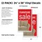 Signmission Furniture Sale, Vinyl Decals Only 24 Inch x 36 Inch, Vinyl Decal, 2PK DSB-2436-2PACK-Furniture Sale - alternate 2