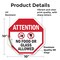 Signmission Attention No Food or Glass Allowed, 10 Inch X 10 Inch, Vinyl Decal OC-D-10-19 - alternate 2