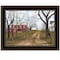 Homeroots The Old Dirt Road 3 Black Framed Print Wall Art 406306 - alternate 1
