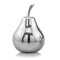 Homeroots 11" Silver Buffed Aluminum Decorative Pear Tabletop Sculpture 354622 - alternate 1