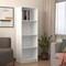 Homeroots 71" White Wood Four Tier Bookcase 546190 - alternate 9