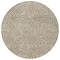 Homeroots 8' Beige And Brown Round Abstract Washable Indoor Outdoor Area Rug 599780 - alternate 5