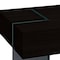 Homeroots 53" Black And Clear Wood And Glass Sled Coffee Table 554285 - alternate 5