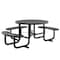 Flash Furniture Round Black, Polyethylene, Steel, 82.5 in L SLF-EMR-46ADA-BK-GG - alternate 3