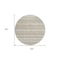 Homeroots 8' Beige And Ivory Round Southwestern Washable Indoor Outdoor Area Rug 587508 - alternate 4