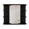Homeroots 24" Black Wood Floating Double Door Bathroom Vanity And Medicine Cabinet With Mirror 478210 - alternate 1