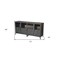 Homeroots 72in Dark Gray Metal Enclosed Storage TV Stand 489501 - alternate 2