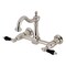 Kingston Brass Two-Handle Wall Mount Bridge Kitchen Faucet, Brushed Nickel KS1268PKL - alternate 1