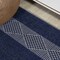 Jonathan Y Nautisk Trellis Stripe Non-Slip Machine-Washable Navy/Gray 3 ft. x 5 ft. Area Rug WSH120A-3 - alternate 8
