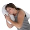 Bluestone Contour Side Sleeper Pillow for Neck, and Back Pain Relief Home and Travel Pillow with Ear Pocket 80-YT225 - alternate 6