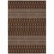 Homeroots 3' X 5' Chocolate Taupe And Copper Tribal Washable Indoor Outdoor Area Rug 582554 - alternate 6