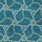 Homeroots 3' X 5' Teal Blue And Beige Geometric Washable Indoor Outdoor Area Rug 613524 - alternate 5