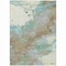Homeroots 10' X 14' Teal Blue And Brown Abstract Washable Indoor Outdoor Area Rug 631896 - alternate 7