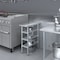 Amgood 30in D x 12in L Stainless Steel Table, Three Undershelves AMG WT-3012-3SH-Z - alternate 6