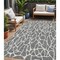 Homeroots 5' X 8' Gray And Ivory Geometric Washable Indoor Outdoor Area Rug 599287 - alternate 1
