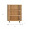 Homeroots 57" White Wood Three Tier Standard Bookcase 517728 - alternate 8