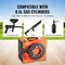 Vevor PCP Air Compressor 4500PSI/30Mpa Built-in Converter DC12V/AC120V Auto-Stop SS-PAC03A - alternate 4